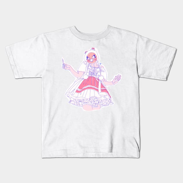 Villanelle pink piggy pig vibes Kids T-Shirt by annijyn
